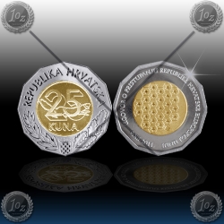 HRVAŠKA 25 kuna 2012 (9.XII. 2011) UNC